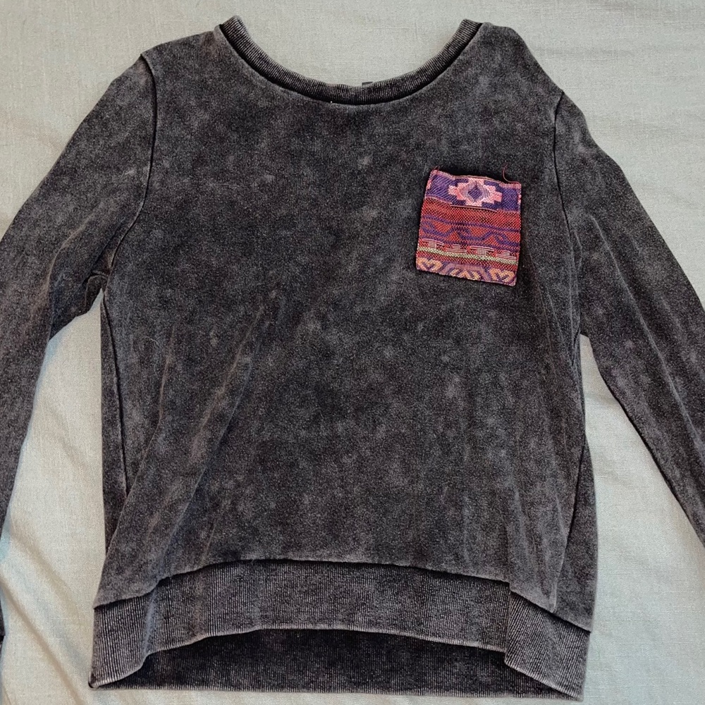 Stone-Washed Aztec Sweatshirt - Picture 3 of 4